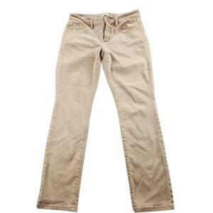 J Jill Authentic Fit Slim Ankle Jeans Brown 2P Low Rise 26” Inseam